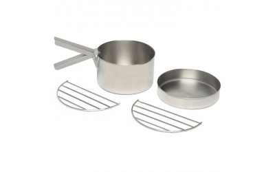 Visit OutdoorGear UK to buy KELLY KETTLE Stainless Steel Cook Set for Base Camp or Scout Kettles at the best price we found